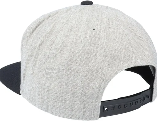 Snapback-Brixton Oath III Light Heather Grey/Black Snapback -