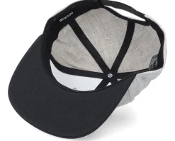 Snapback-Brixton Oath III Light Heather Grey/Black Snapback -
