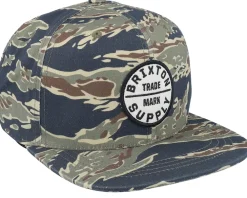 Best Brixton Oath Iii Tiger Camo Snapback -