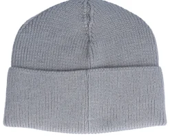 Cuff Beanies-Upfront Ocean Knit Beanie Grey Cuff -