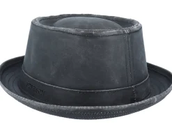 Pork Pie Hats-Stetson Odenton Black Pork Pie -