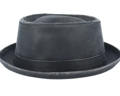 Pork Pie Hats-Stetson Odenton Black Pork Pie -