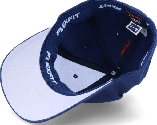 Hot Vikings Odin Wolves Logo Navy Flexfit -