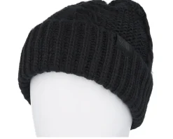 Knitted Beanies-The North Face Oh Mega Beanie Black/ Black Cuff -