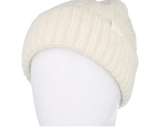 Cuff Beanies-The North Face Oh Mega Beanie White Cuff -