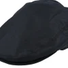 Flat Caps-Jaxon & James Oilcloth Black Flat Cap -