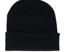 Cuff Beanies-Bearded Man Old English B Patch Black Beanie -