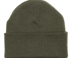 Blank Beanies-Beechfield Olive Cuff Blank Beanie - Green