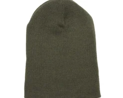Blank Beanies-Beechfield Olive Cuff Blank Beanie - Green