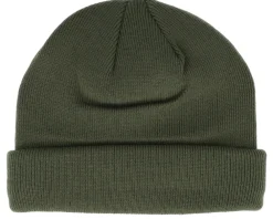 Short Beanies | Blank Beanies-Beechfield Olive Recycled Mini Fisherman Short Beanie - Green