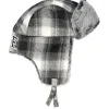 Trapper-HUF Ombre Plaid Aviator Hat Black Trapper -