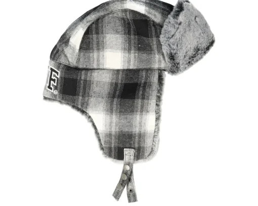Trapper-HUF Ombre Plaid Aviator Hat Black Trapper -