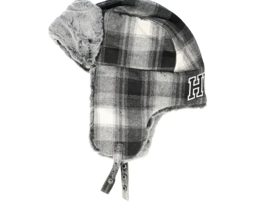 Trapper-HUF Ombre Plaid Aviator Hat Black Trapper -