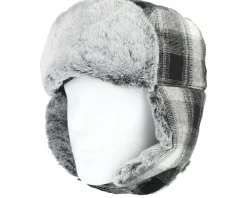 Trapper-HUF Ombre Plaid Aviator Hat Black Trapper -