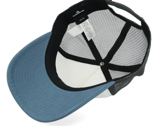 Trucker-Quiksilver Omnipotent White/Blue/Charcoal Foam A-Frame Trucker -