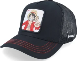 Trucker-Capslab One Piece Luffy Black Trucker -