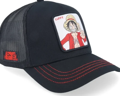 Trucker-Capslab One Piece Luffy Black Trucker -