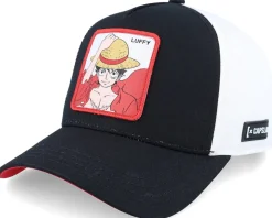 Trucker-Capslab One Piece Luffy White/Black A-Frame Trucker -