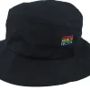 Buckets-Fair Oraganic Rainbow Pride Logo Black Bucket -
