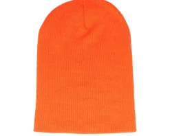 Clearance Beechfield Orange Long Blank Beanie -