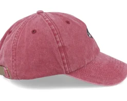 Dad Cap-Wild Spirit Orca Washed Red Dad Cap -