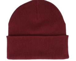 Sale Beechfield Organic Cotton Burgundy Cuff - Red