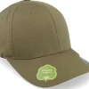 Blanks-Flexfit Organic Cotton Burntolive - Green