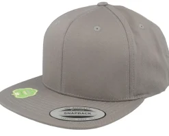 Snapback | Blanks-Yupoong Organic Cotton Pale Snapback - Grey