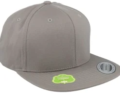 Snapback | Blanks-Yupoong Organic Cotton Pale Snapback - Grey