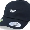Organic Caps-Iconic Organic Tiny Paper Boat Black Dad Cap -