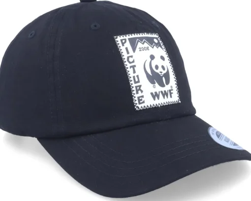 Dad Cap | Organic Caps-Picture Organic WWF Paxston Cap Black Dad Cap -