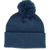 Clearance Beechfield Original Pom Pom Petrol Beanie - Blue