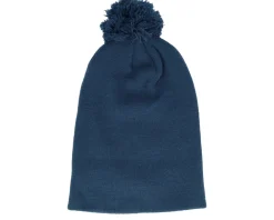 Clearance Beechfield Original Pom Pom Petrol Beanie - Blue