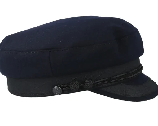 Best CTH Ericson Oscar Wool Dark Marin Flat Cap -