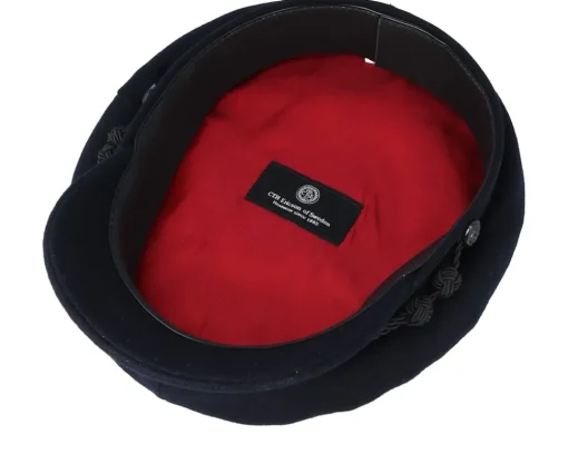 Best CTH Ericson Oscar Wool Dark Marin Flat Cap -