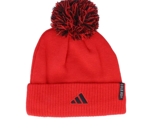 New Adidas Ottawa Senators NHL Cuff Beanie Pom - Red