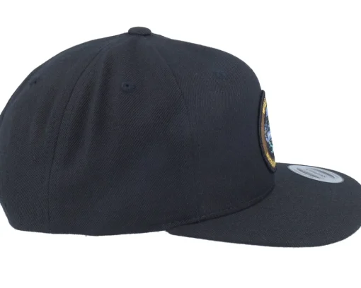 Snapback-Wild Spirit Outdoor Landscape Sunset Logo Black Snapback -