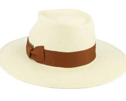 Straw Hat-Stetson Outdoor Toyo Lnatural With Vintage Finish Straw Hat -