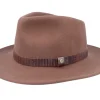 Fashion Stetson Outdoor Western Woolfelt 67 Brown Fedora -