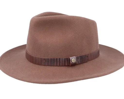Fashion Stetson Outdoor Western Woolfelt 67 Brown Fedora -