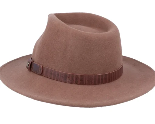 Fashion Stetson Outdoor Western Woolfelt 67 Brown Fedora -