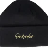 Cuff Beanies-Upfront Outsider Organic Beanie Color Black Cuff -
