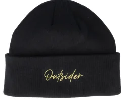 Cuff Beanies-Upfront Outsider Organic Beanie Color Black Cuff -