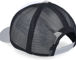 Skate-Santa Cruz Oval Check Flame /Stone Grey Trucker - White