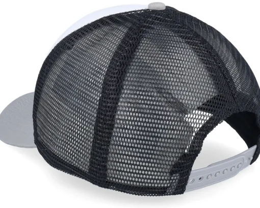 Skate-Santa Cruz Oval Check Flame /Stone Grey Trucker - White