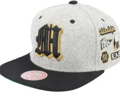 Snapback-Mitchell & Ness Own Brand Melton Patch /Black Snapback - Grey