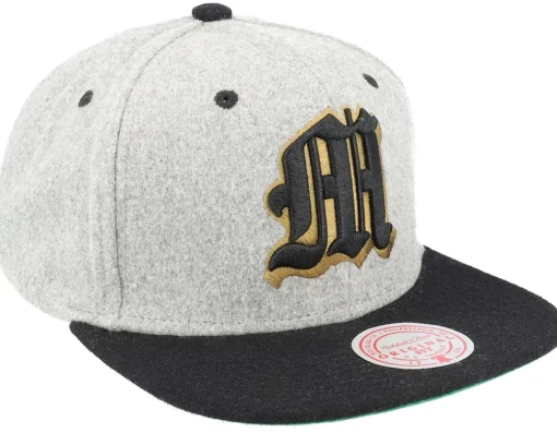 Snapback-Mitchell & Ness Own Brand Melton Patch /Black Snapback - Grey
