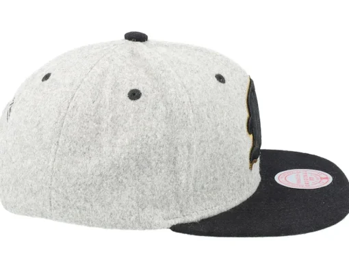 Snapback-Mitchell & Ness Own Brand Melton Patch /Black Snapback - Grey