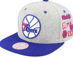 Snapback-Mitchell & Ness Own Brand Melton Patch /Black Snapback - Grey