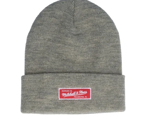 Cuff Beanies-Mitchell & Ness Own Brand Roll Up Beanie Sand Cuff -